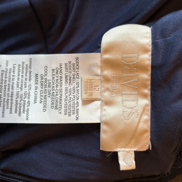 David’s Bridal Navy Gown - Picture 11 of 11